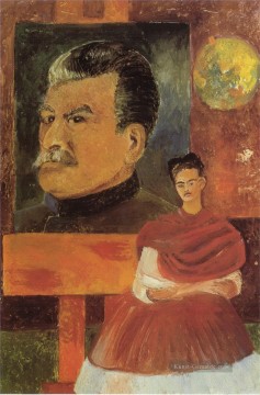 Frida Kahlo Werke - Selbstbildnis mit Stalin Feminismus Frida Kahlo